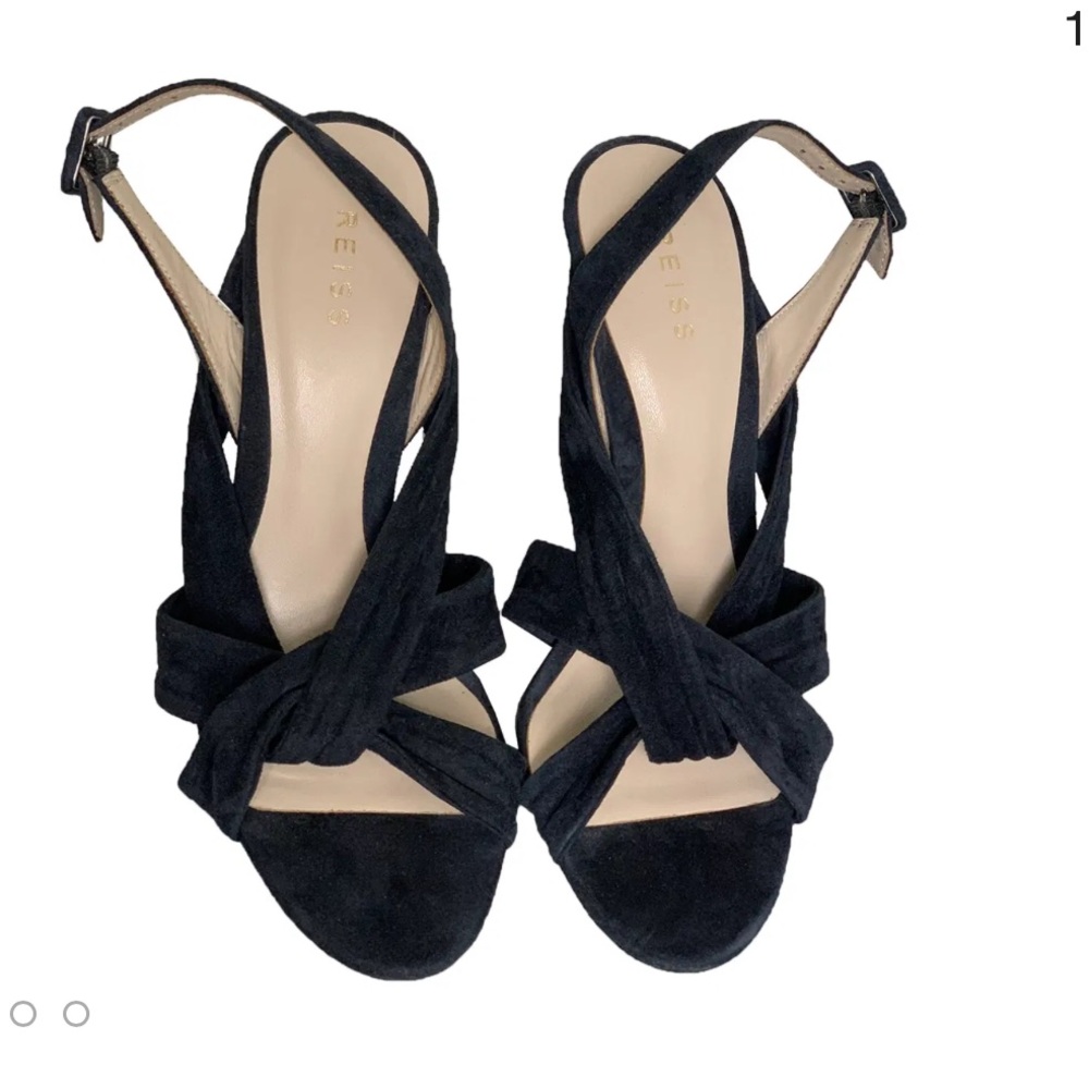 NWOT Reiss Suede Strappy High Heel Shoes - Size 36 UK  40